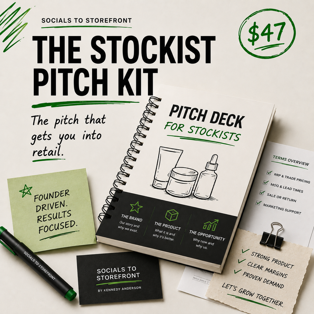 The Stockist Pitch Kit
