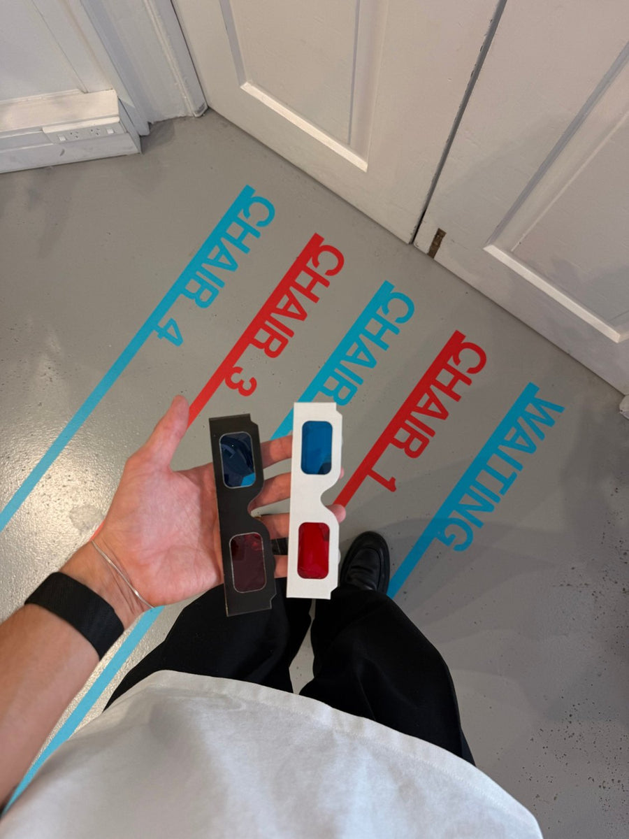 the 3D glasses