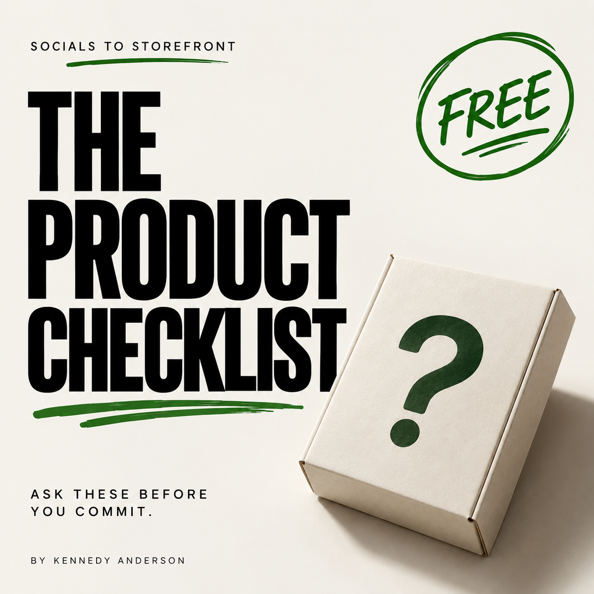 The Product Checklist